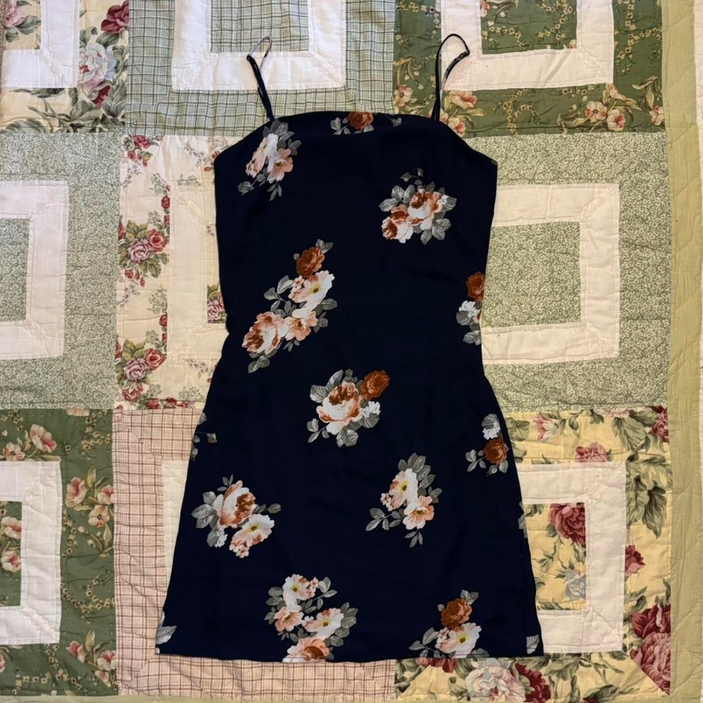 Trixxi Blue Floral Mini Dress